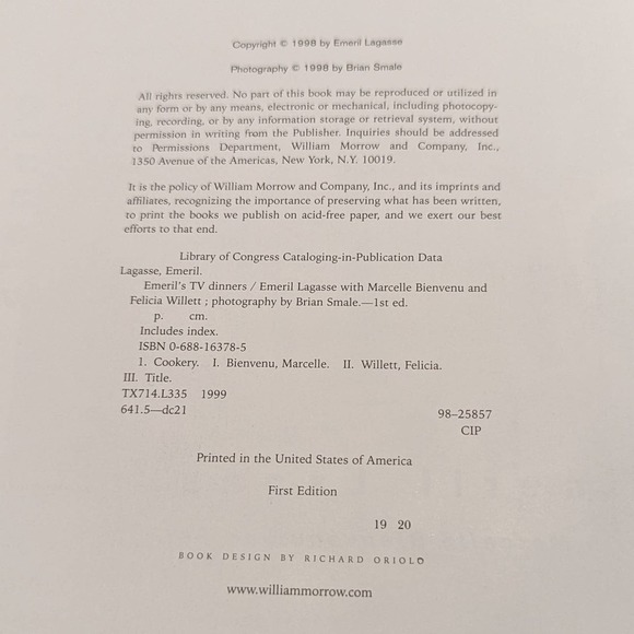 Emeril’s TV Dinners Kickin’ it Up a Notch (1998, Hardcover) – Cookbook, Recipes - Picture 3 of 9